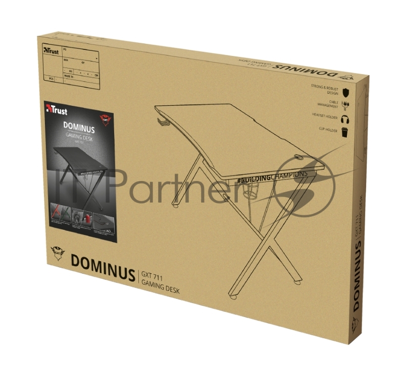 Стол игровой Trust GXT711 DOMINUS DESK