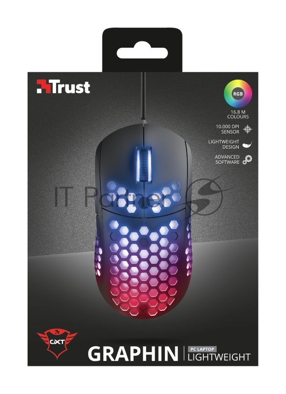 Проводная мышь Trust GXT960 GRAPHIN LIGHTWEIGHT MOUSE