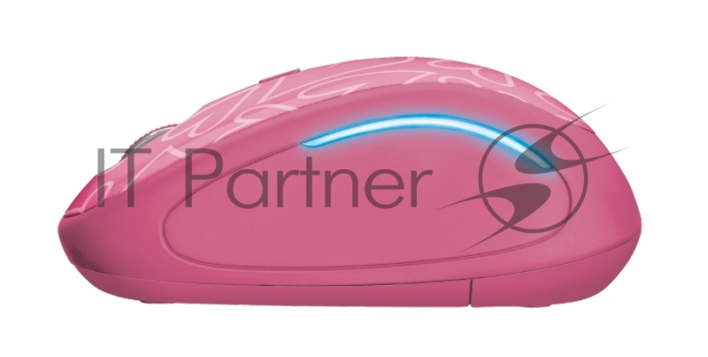 Мышь беспроводная Trust YVI FX WIRELESS MOUSE PINK