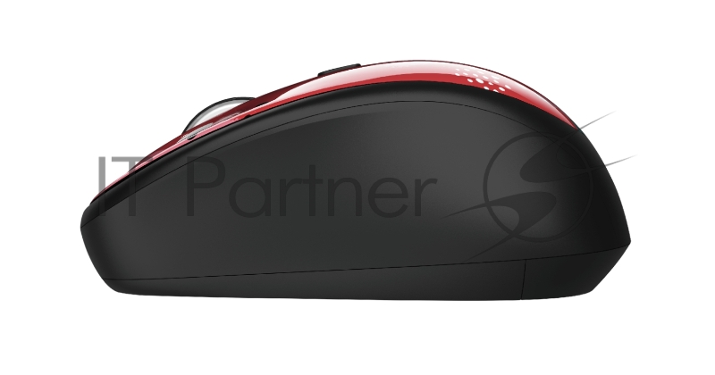 Мышь беспроводная Trust YVI WIRELESS MOUSE RED BRUSH