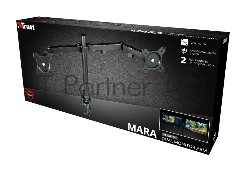 Подставка для ноутбука Trust GXT1120 MARA DUAL MONITOR ARM