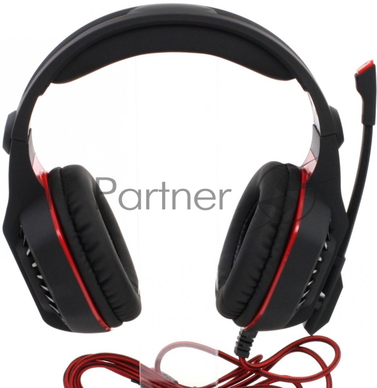 SVEN AP-U990MV Игровые стереонаушники с микрофоном черный-красный (внешняя звуковая карта USB 7.1)