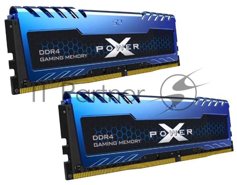 Оперативная память Silicon Power DDR4 DIMM 16Gb (8Gbx2) PC21300, 2666Mhz, XPOWER Turbine SP016GXLZU266BDA
