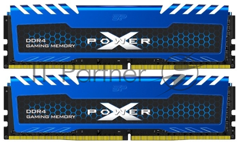 Оперативная память Silicon Power DDR4 DIMM 16Gb (8Gbx2) PC21300, 2666Mhz, XPOWER Turbine SP016GXLZU266BDA
