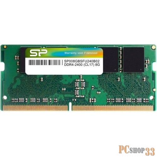 Модуль памяти Silicon Power SO-DIMM DDR4 8GB 2400МГц CL17 SODIMM 1Gx8 SR