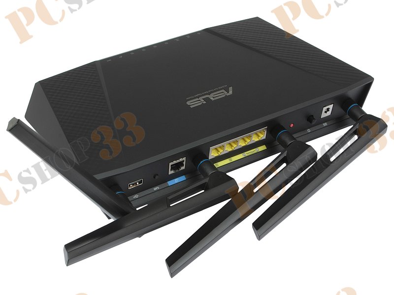 Беспроводной маршрутизатор ASUS RT-AC87U WiFi 1.7Гбит/сек. + 4 порта LAN 1Гбит/сек. + 1 порт WAN 1Гбит/сек. + 1 порт USB2.0 + 1 порт USB3.0