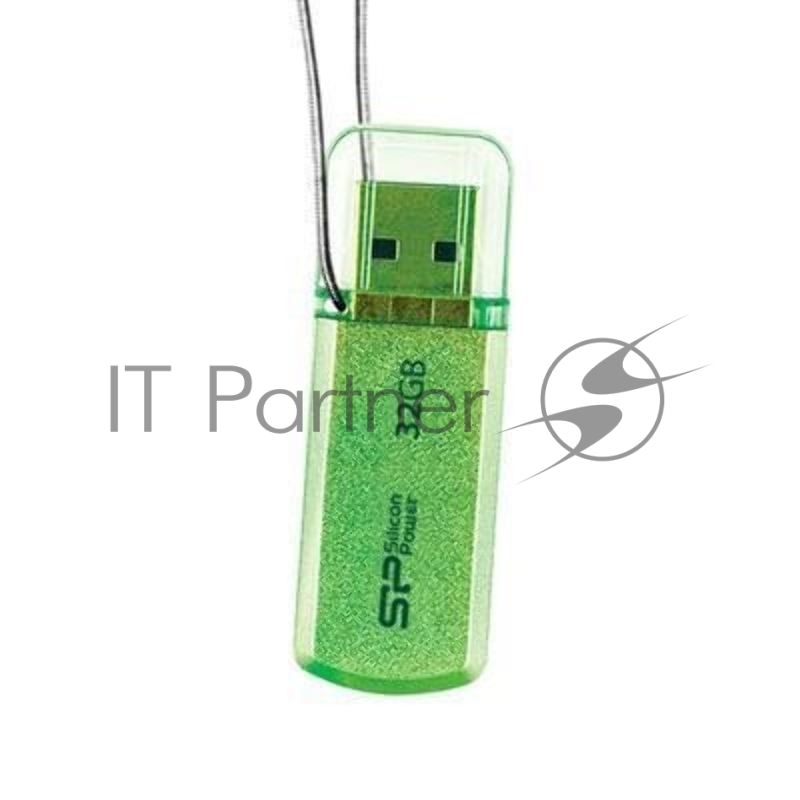 Флеш Диск Silicon Power 16Gb Helios 101 SP016GBUF2101V1N USB2.0 зеленый