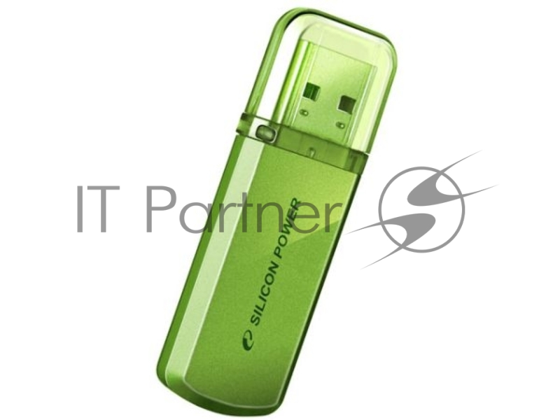 Флеш Диск Silicon Power 16Gb Helios 101 SP016GBUF2101V1N USB2.0 зеленый