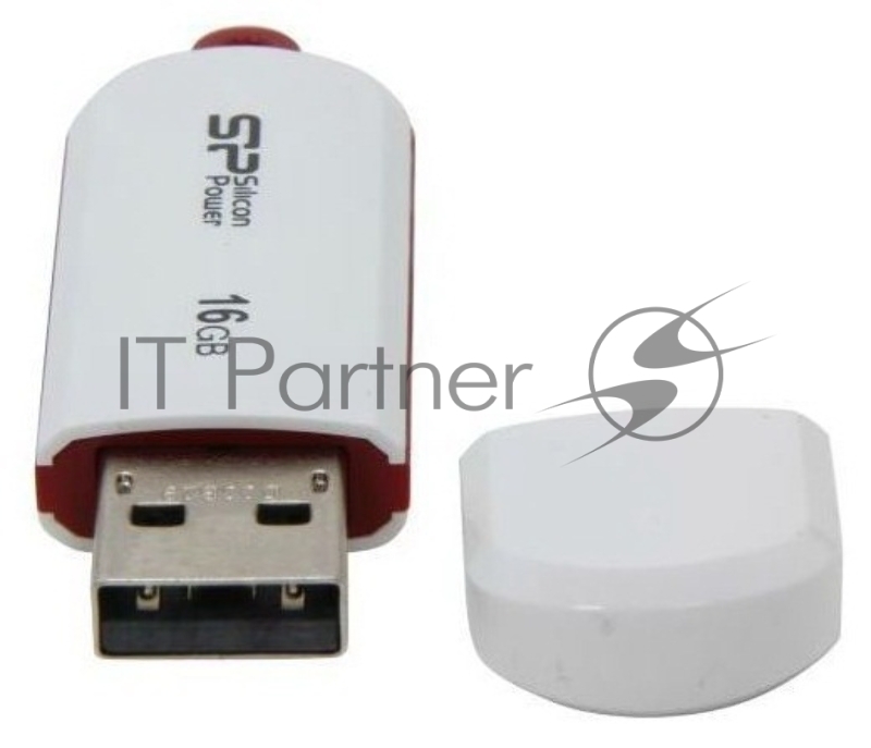 Флеш Диск Silicon Power 16Gb LuxMini 320 SP016GBUF2320V1W USB2.0 белый
