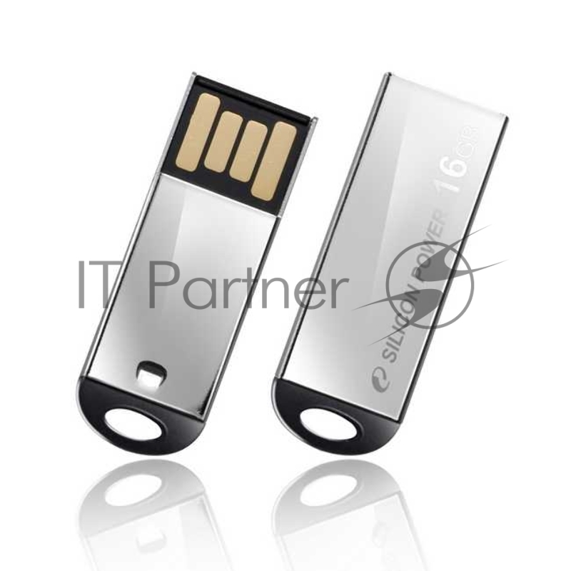 Флеш Диск Silicon Power 16Gb Touch 830 SP016GBUF2830V1S USB2.0 серебристый