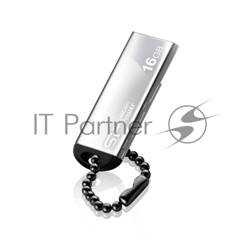 Флеш Диск Silicon Power 16Gb Touch 830 SP016GBUF2830V1S USB2.0 серебристый
