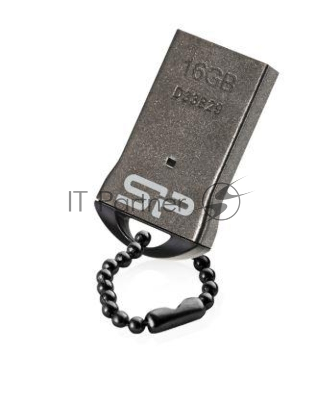 Флеш Диск Silicon Power 16Gb Touch T01 SP016GBUF2T01V1K USB2.0 черный/серебристый