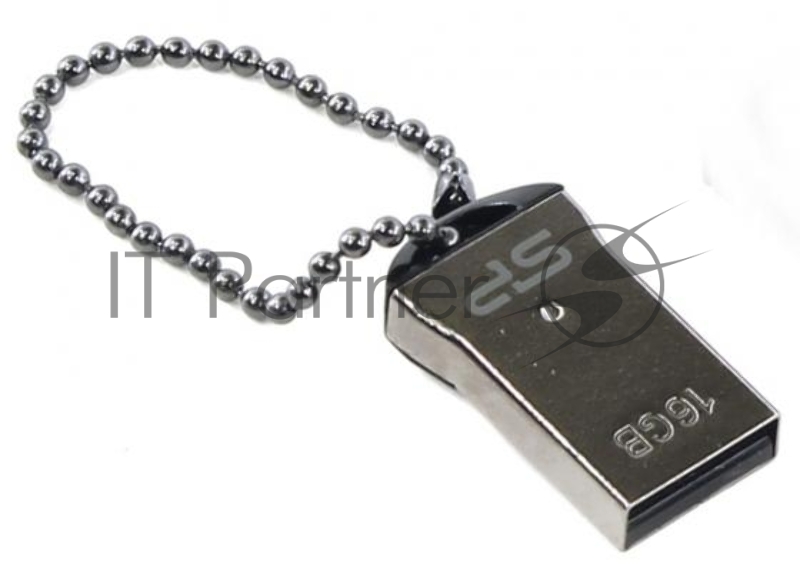 Флеш Диск Silicon Power 16Gb Touch T01 SP016GBUF2T01V1K USB2.0 черный/серебристый
