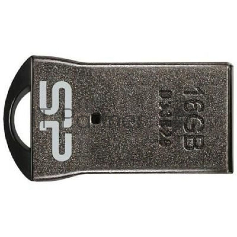 Флеш Диск Silicon Power 16Gb Touch T01 SP016GBUF2T01V1K USB2.0 черный/серебристый