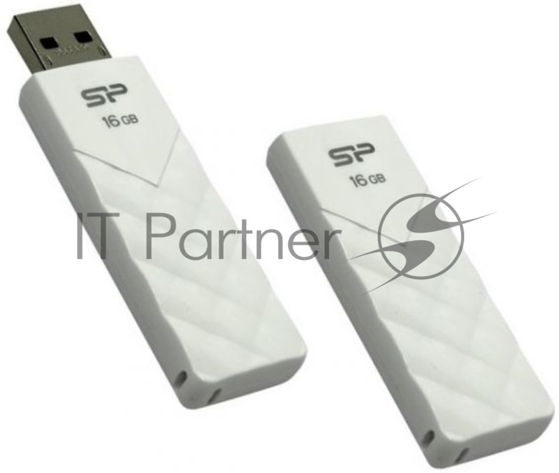 Флеш Диск Silicon Power 16Gb Ultima U03 SP016GBUF2U03V1W USB2.0 белый