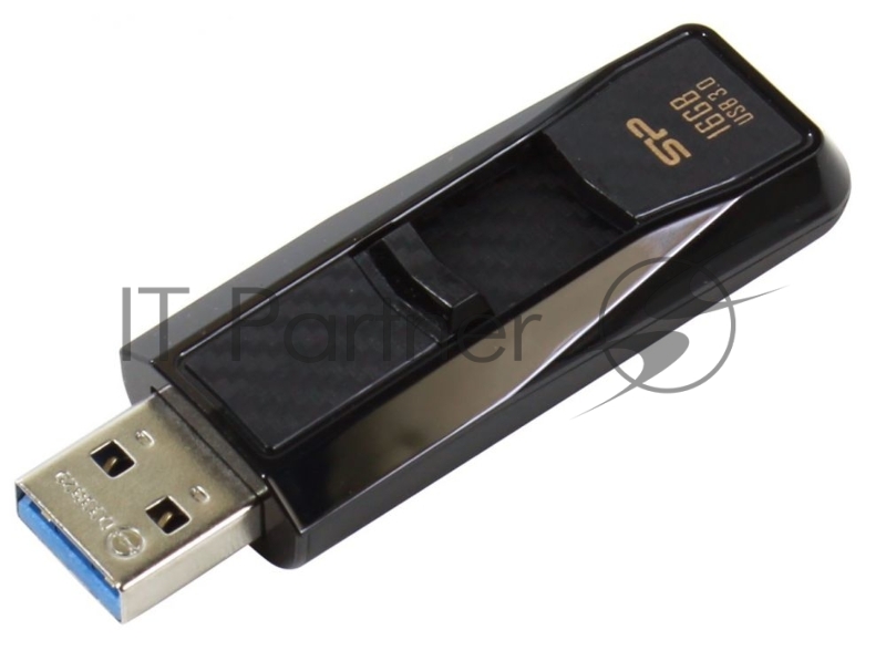 Флеш Диск 16GB USB Drive <USB 3.0> Silicon Power Blaze B50 Black Carbon (SP016GBUF3B50V1K)