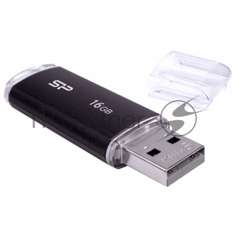 Флеш Диск Silicon Power 16Gb Ultima U02 SP016GBUF2U02V1K USB2.0 черный