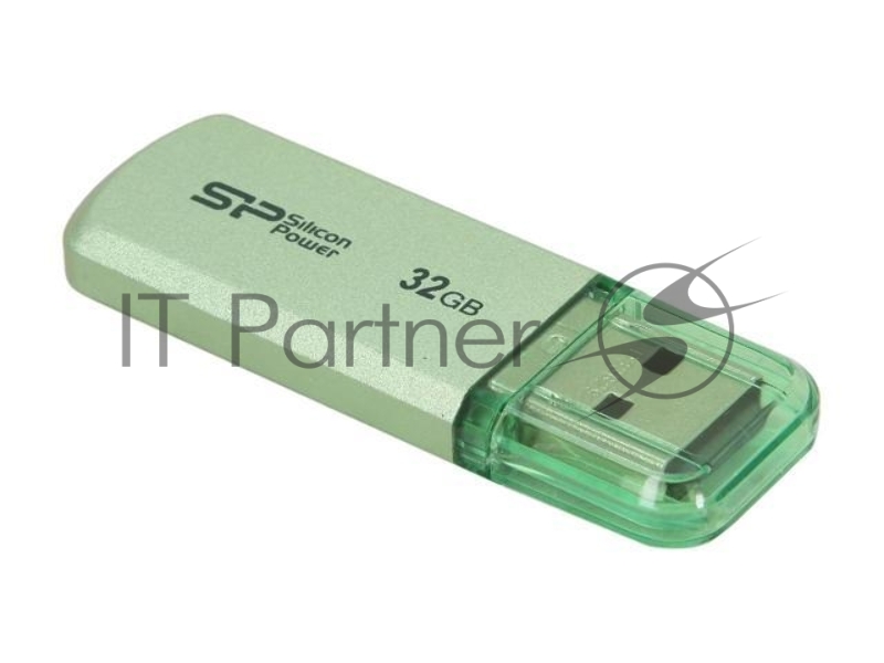 Флеш Диск Silicon Power 32Gb Helios 101 SP032GBUF2101V1N USB2.0 зеленый