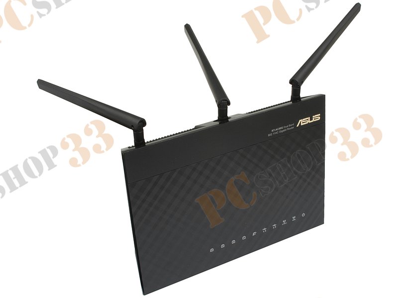 Беспроводной маршрутизатор ASUS RT-AC68U WiFi 1.3Гбит/сек. + 4 порта LAN 1Гбит/сек. + 1 порт WAN 1Гбит/сек. + 1 порт USB2.0 + 1 порт USB3.0