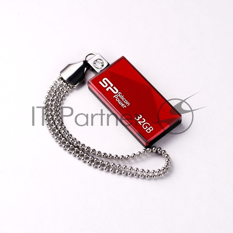 Флеш Диск Silicon Power 32Gb Touch 810 SP032GBUF2810V1R USB2.0 красный