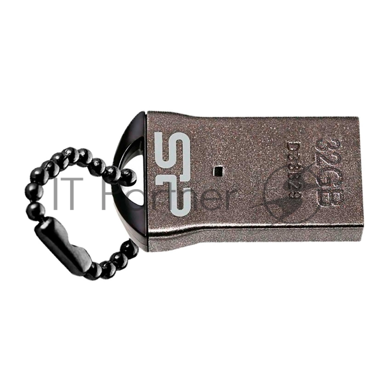 Флеш Диск Silicon Power 32Gb Touch T01 SP032GBUF2T01V1K USB2.0 черный/серебристый
