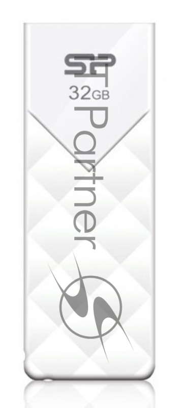 Флеш Диск Silicon Power 32Gb Ultima U03 SP032GBUF2U03V1W USB2.0 белый