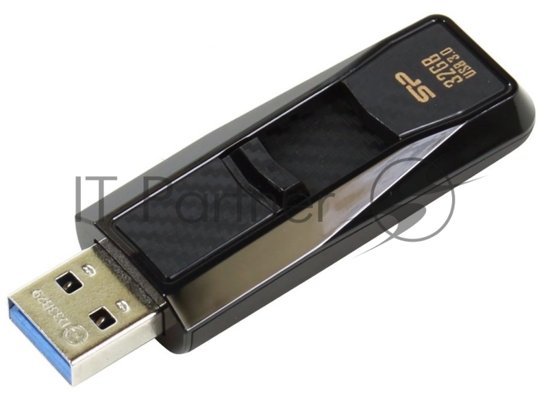 Флеш Диск 32Gb Silicon Power Blaze B50, USB 3.0, Черный