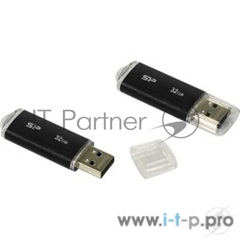 Флеш диск 32Gb Silicon Power Ultima U02 (SP032GBUF2U02V1K), USB2.0, Black