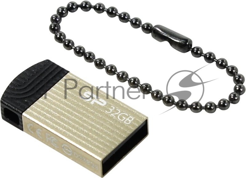 Флэш Диск USB Drive Silicon Power Touch T20 32Gb Champague (Retail)