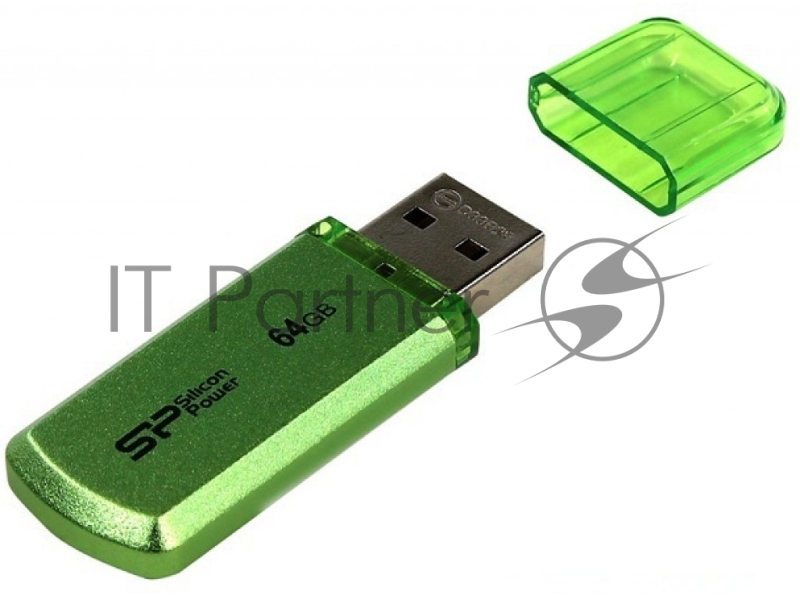 Флеш Диск Silicon Power 64Gb Helios 101 SP064GBUF2101V1N USB2.0 зеленый