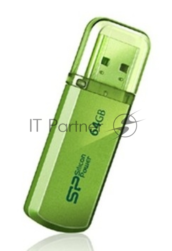 Флеш Диск Silicon Power 64Gb Helios 101 SP064GBUF2101V1N USB2.0 зеленый
