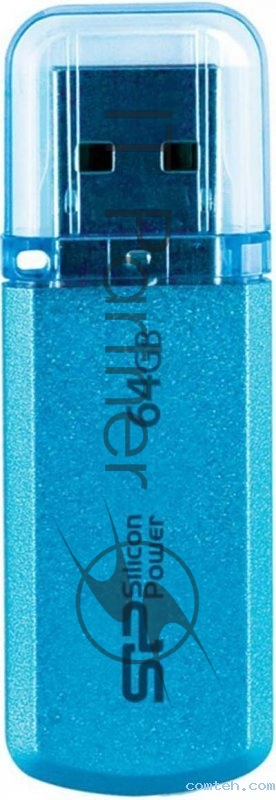 Флеш Диск Silicon Power 64Gb Helios 101 SP064GBUF2101V1B USB2.0 синий