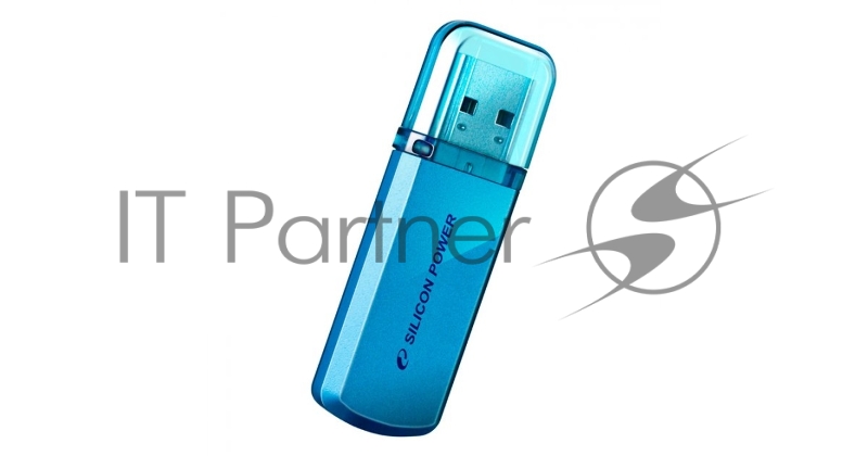 Флеш Диск Silicon Power 64Gb Helios 101 SP064GBUF2101V1B USB2.0 синий