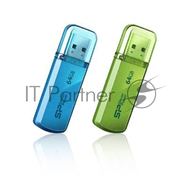 Флеш Диск Silicon Power 64Gb Helios 101 SP064GBUF2101V1B USB2.0 синий