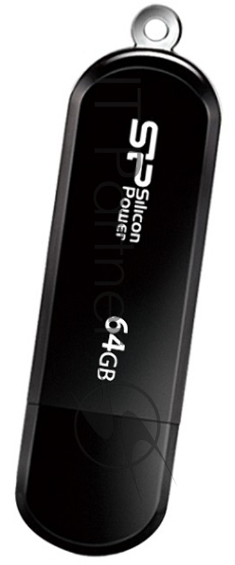 Флеш Диск Silicon Power 64Gb LuxMini 322 SP064GBUF2322V1K USB2.0 черный