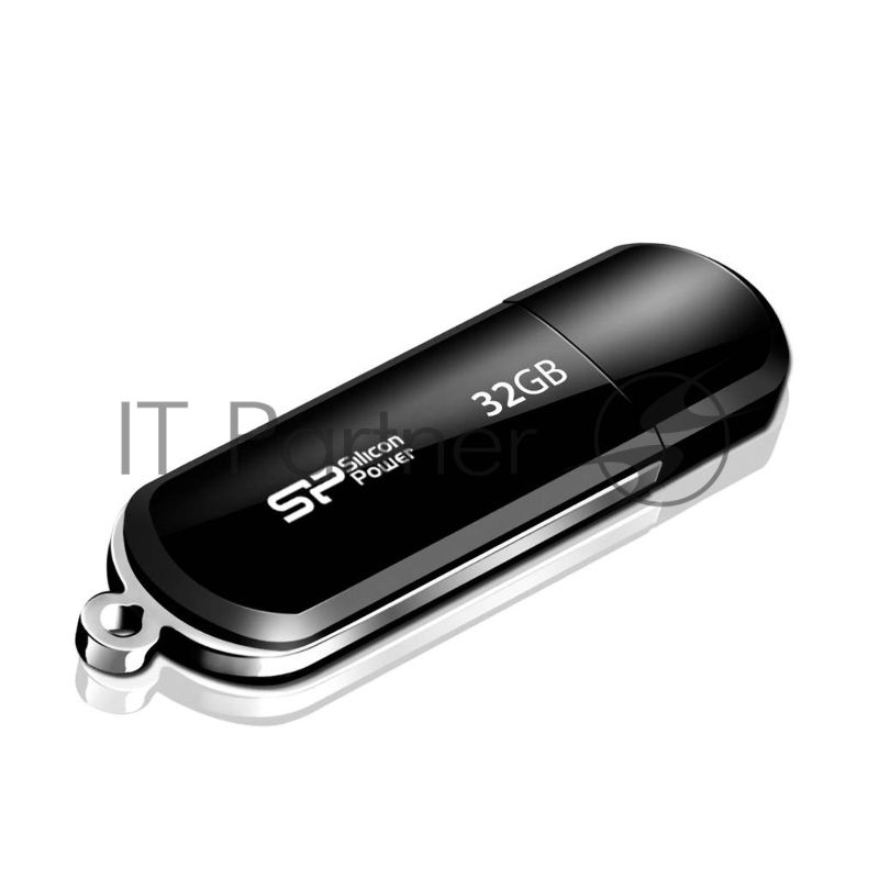 Флеш Диск Silicon Power 64Gb LuxMini 322 SP064GBUF2322V1K USB2.0 черный