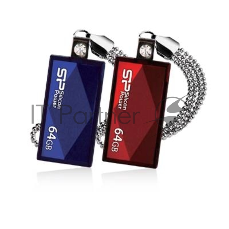 Флеш Диск Silicon Power 64Gb Touch 810 SP064GBUF2810V1R USB2.0 красный