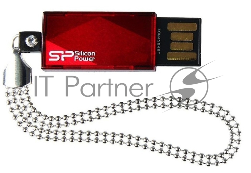 Флеш Диск Silicon Power 64Gb Touch 810 SP064GBUF2810V1R USB2.0 красный