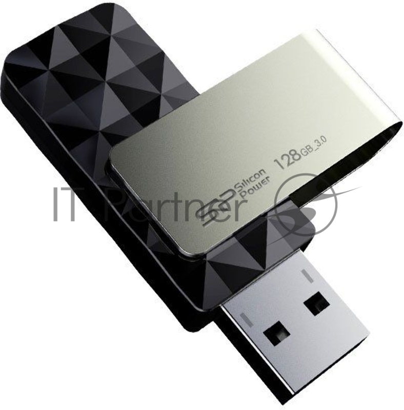 Флеш Диск Silicon Power 128Gb Blaze B30 SP128GBUF3B30VSK USB3.0 черный