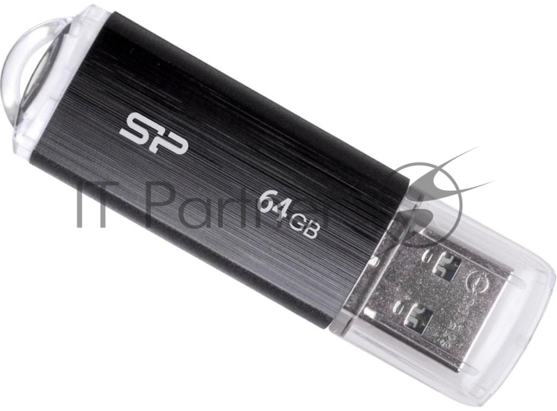 Флеш Диск Silicon Power 64Gb Ultima U02 SP064GBUF2U02V1K USB2.0 черный
