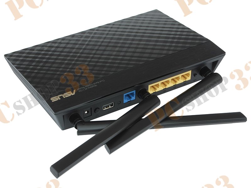 Беспроводной маршрутизатор ASUS RT-AC66U B1 WiFi 1.3Гбит/сек. + 4 порта LAN 1Гбит/сек. + 1 порт WAN 1Гбит/сек. + 1 порт USB2.0 + 1 порт USB3.0