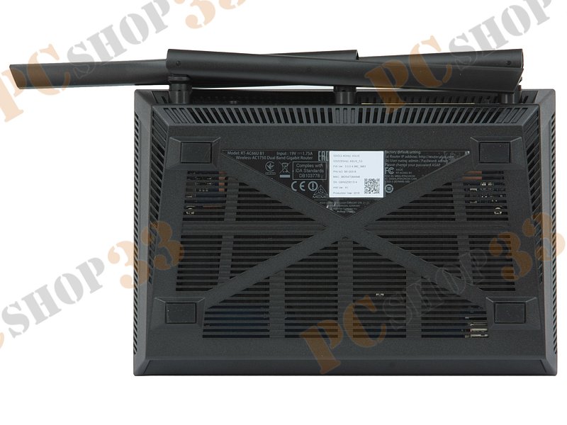Беспроводной маршрутизатор ASUS RT-AC66U B1 WiFi 1.3Гбит/сек. + 4 порта LAN 1Гбит/сек. + 1 порт WAN 1Гбит/сек. + 1 порт USB2.0 + 1 порт USB3.0