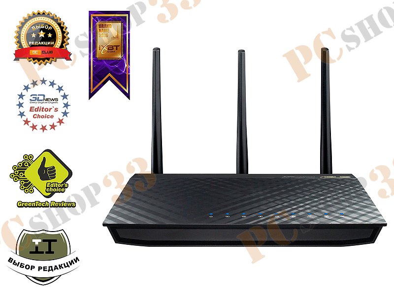 Беспроводной маршрутизатор ASUS RT-AC66U B1 WiFi 1.3Гбит/сек. + 4 порта LAN 1Гбит/сек. + 1 порт WAN 1Гбит/сек. + 1 порт USB2.0 + 1 порт USB3.0