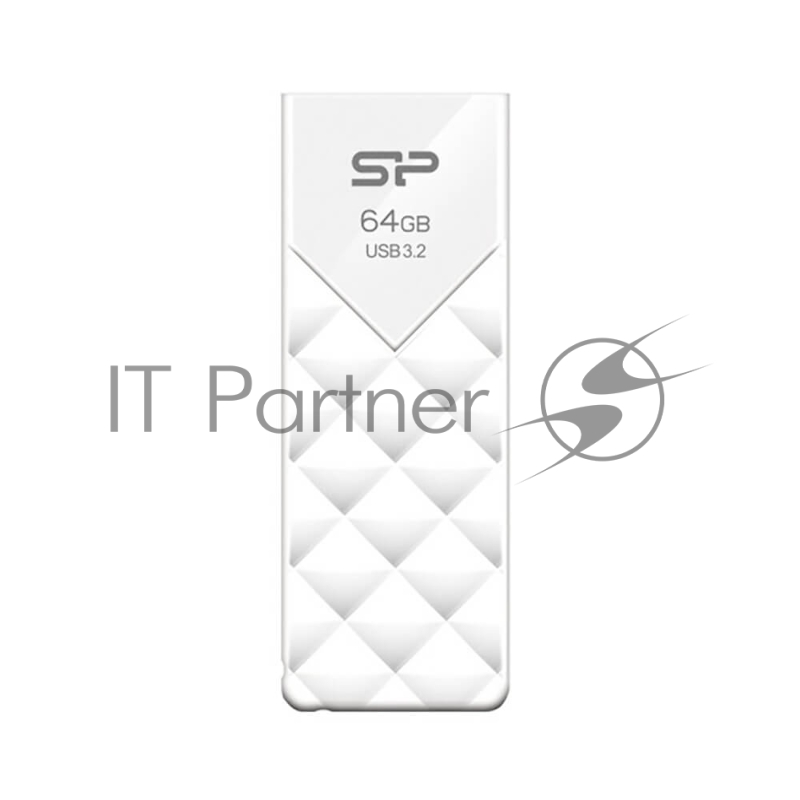 Флеш накопитель 64Gb Silicon Power Blaze B03, USB 3.2, Белый