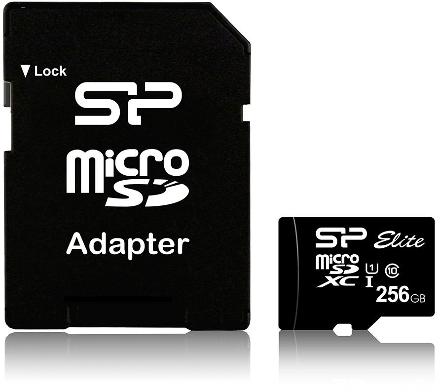 Флеш карта microSD 256GB Silicon Power Elite microSDXC Class 10 UHS-I (SD адаптер)