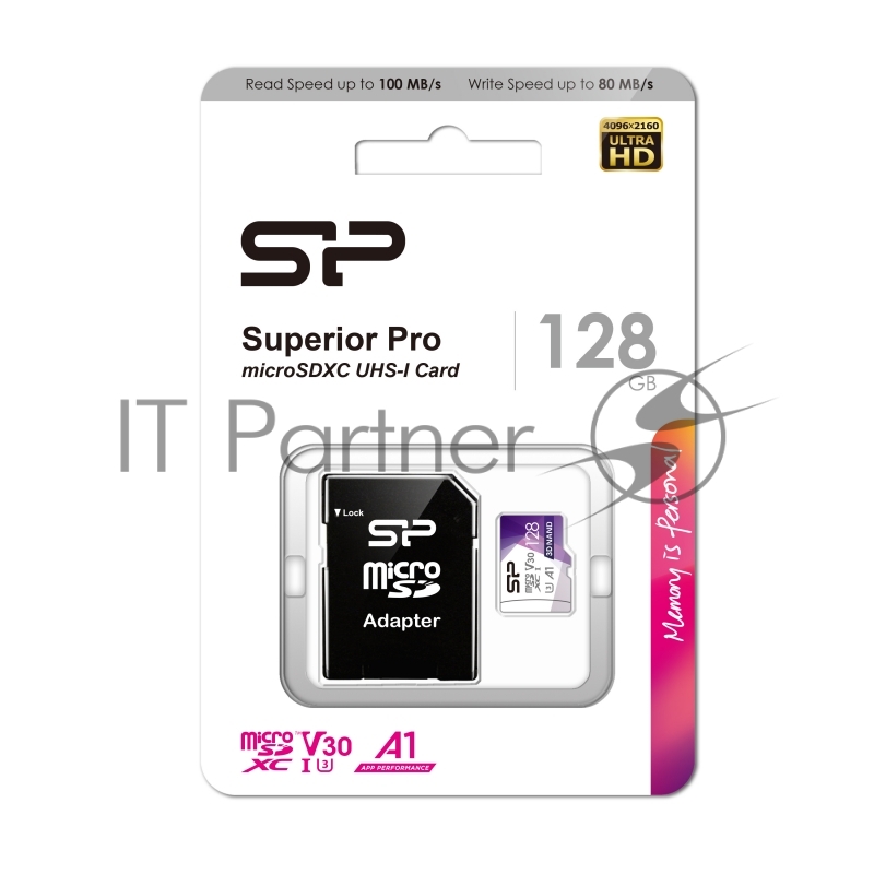 Флеш карта microSDHC Silicon Power Superior Pro A1 Micro Secure Digital XC Class 10 UHS-1 U3 SP128GBSTXDU3V20AB 128Gb