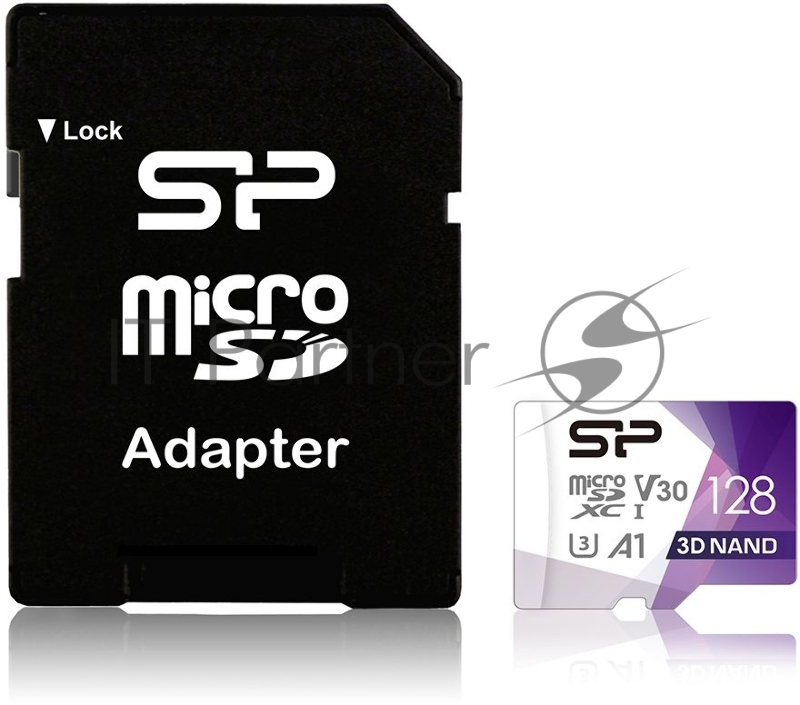 Флеш карта microSDHC Silicon Power Superior Pro A1 Micro Secure Digital XC Class 10 UHS-1 U3 SP128GBSTXDU3V20AB 128Gb