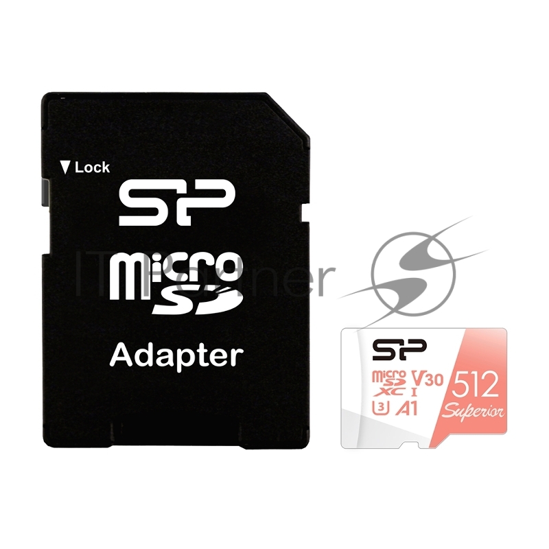 Флеш карта microSD 1TB Silicon Power Superior A1 microSDXC Class 10 UHS-I U3 100/80 Mb/s (SD адаптер)