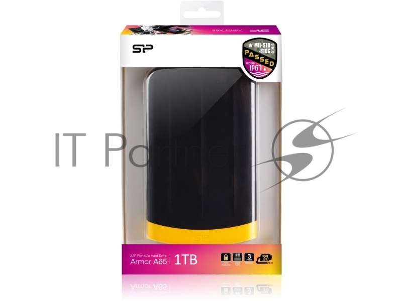Жесткий диск Silicon Power USB 3.0 1Tb SP010TBPHDA65S3K A65 Armor 2.5 черный