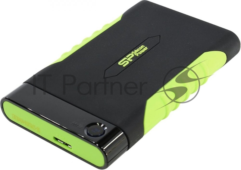 Жесткий диск Silicon Power USB 3.0 2Tb SP020TBPHDA15S3K A15 Armor 2.5 черный/зеленый